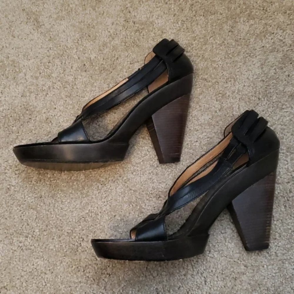 Givenchy strappy Geometric Wedge Heels